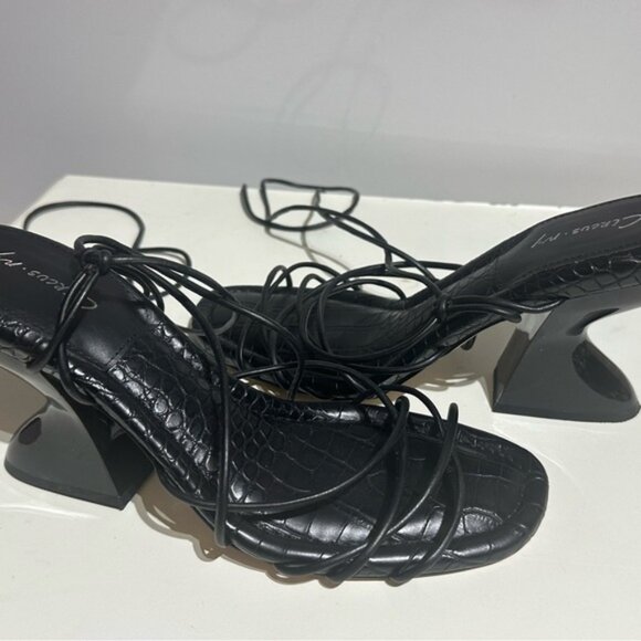 Circus by Sam Edelman Black Strappy Heel sandal- PRELOVED- 9 - Picture 11 of 13